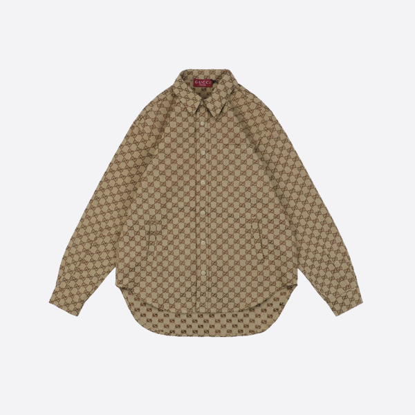 グッチ ダブルG ジャカードポケット ジャケット シャツ コート イエロー