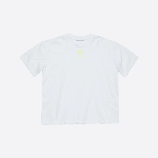 アクネ ストゥディオズのロゴ入り半袖Tシャツ