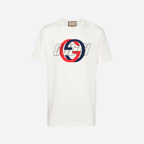 グッチ ダブルG インターロッキングフォームプリント 半袖Tシャツ