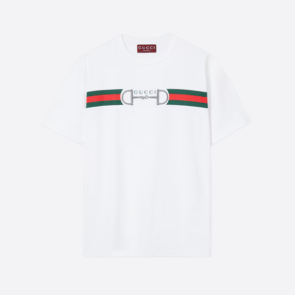 グッチ ツートーン ホースビットストラップ 半袖Tシャツ