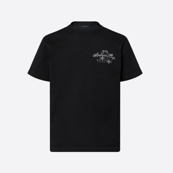 ルイ・ヴィトン アメリカズカップ ラインストーン ニット 半袖Tシャツ