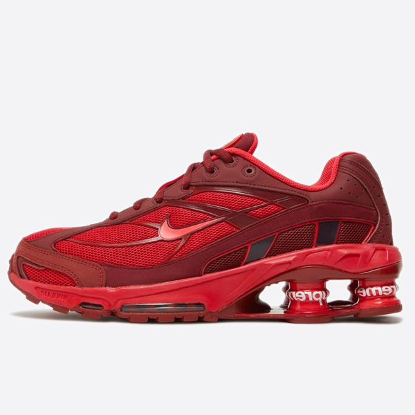 NK x シュプリーム ShoxRide2"スピードレッド/サイレンレッドバーン"(H12)DN1615-600