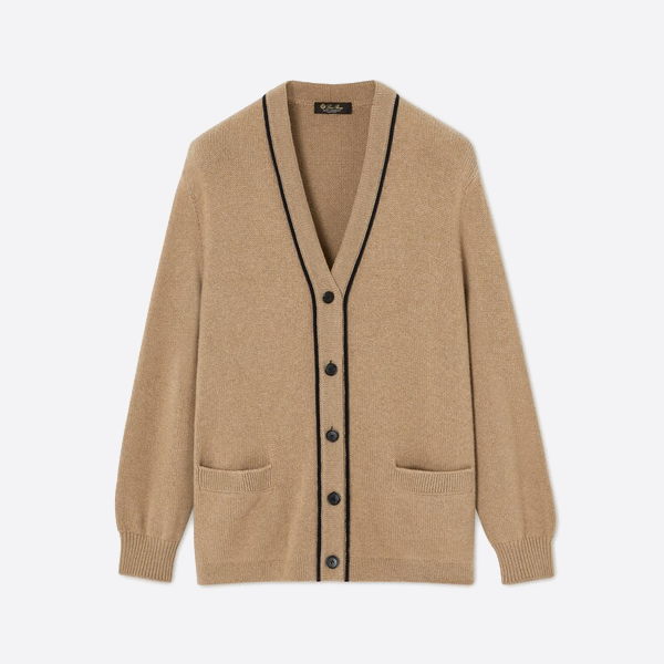 ロロ・ピアーナ カシミヤ Vネック カーディガン